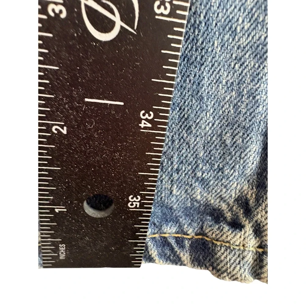 VTG Levi's 527 Bootcut Jeans Mens 36x36 Blue Whiskering Distressed Slim Fit